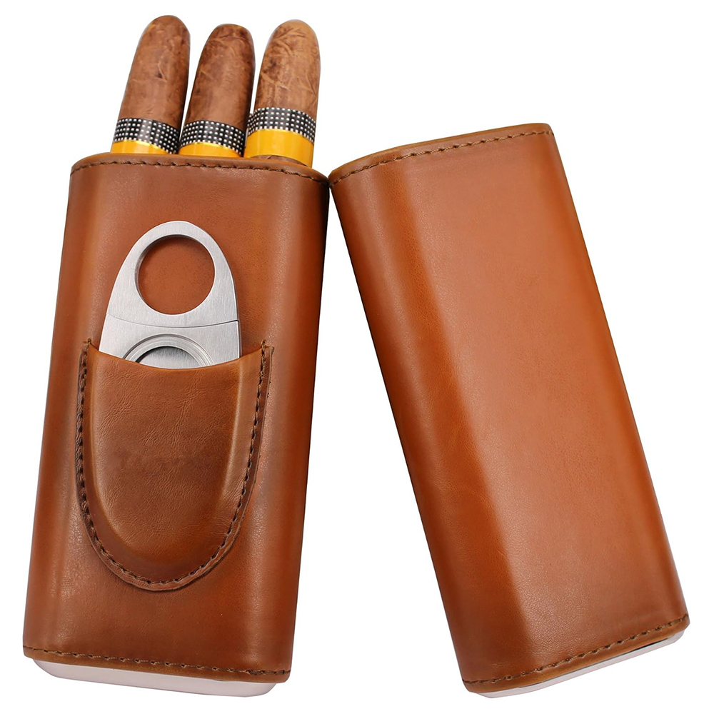 Кожаный футляр для сигар LMETJ – обзор и цена Cigar Cutter Set