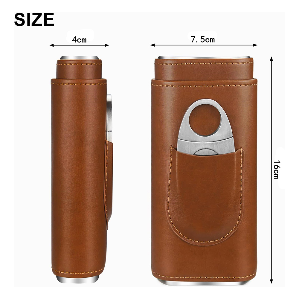 Кожаный футляр для сигар LMETJ – обзор и цена Cigar Cutter Set