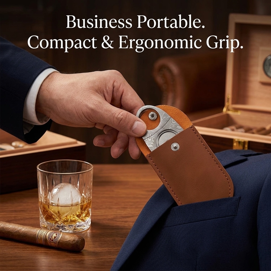 Ручной резак для сигар из нерж – обзор и цена Cigar Cutter Set