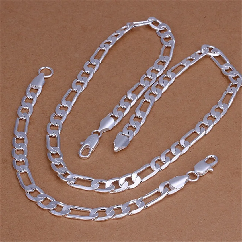 Ожерелье и браслет из серебра  – обзор и цена Men Accessories Chain And Bracelet